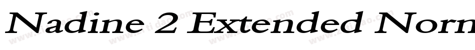 Nadine 2 Extended Normal字体转换